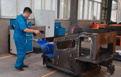 精准！大型3d扫描仪设备助力叉车架焊接工艺优化